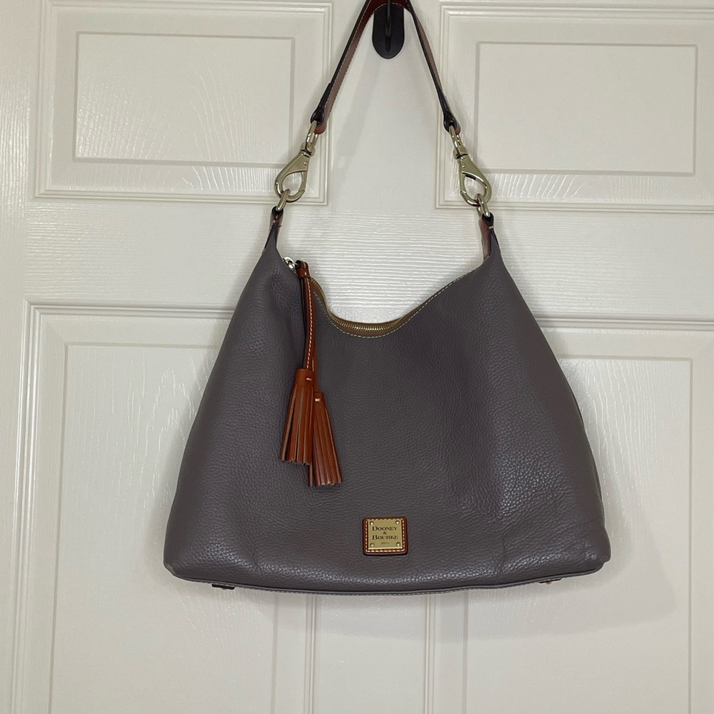 Dooney and Bourke Pebble Large East/West Sac and Wallet in Elephant - Picture 2 of 16
